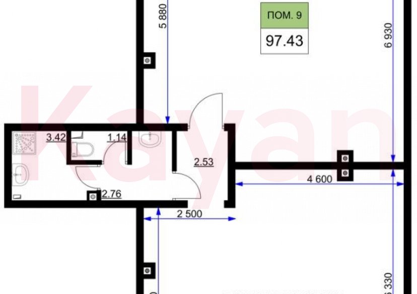 Продажа коммерции, 98 кв.м (Свободного назначения) фото 3