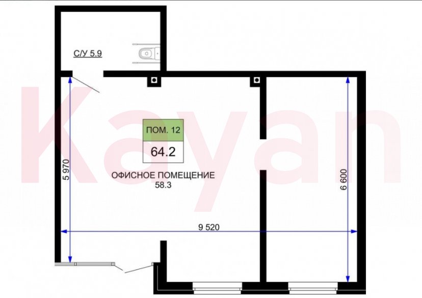 Продажа коммерции, 65 кв.м (Свободного назначения) фото 11