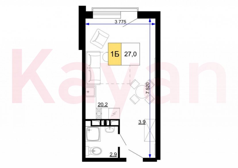 Продажа коммерции, 27 кв.м (Гостиница) фото 7