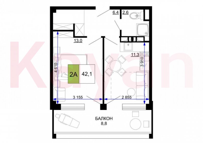 Продажа коммерции, 43 кв.м (Гостиница) фото 7