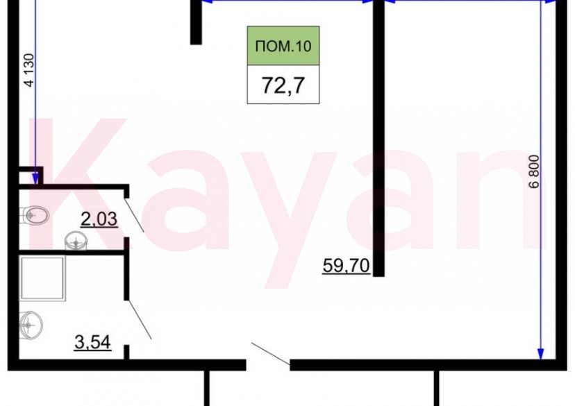 Продажа коммерции, 73 кв.м (Свободного назначения) фото 6