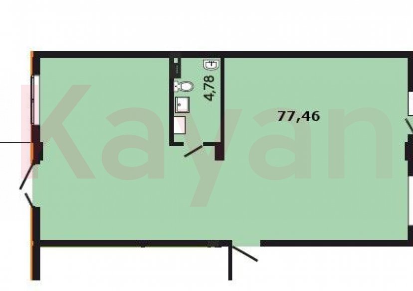 Продажа коммерции, 78 кв.м (Свободного назначения) фото 2