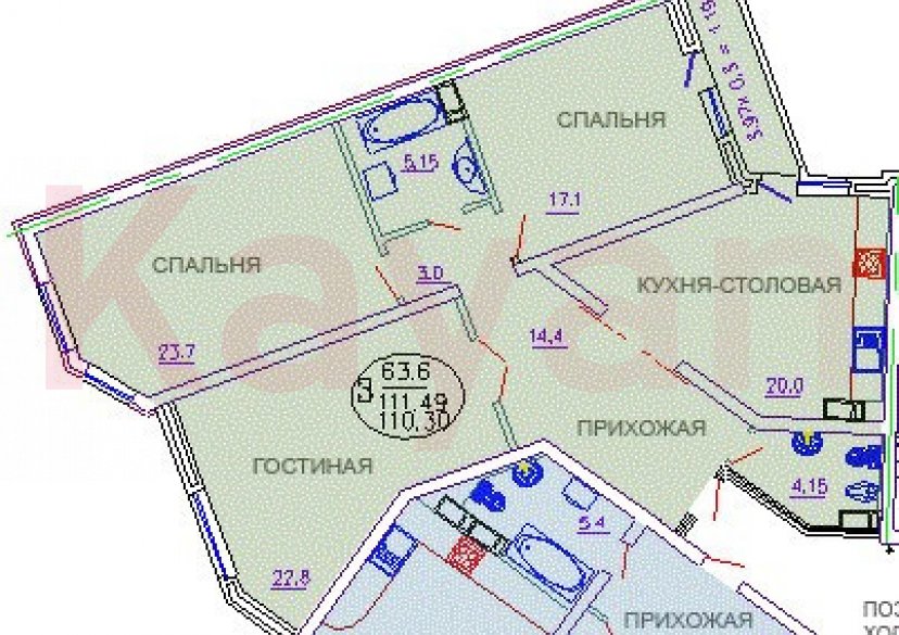 Продажа 3-комн. квартиры, 111.1 кв.м фото 25