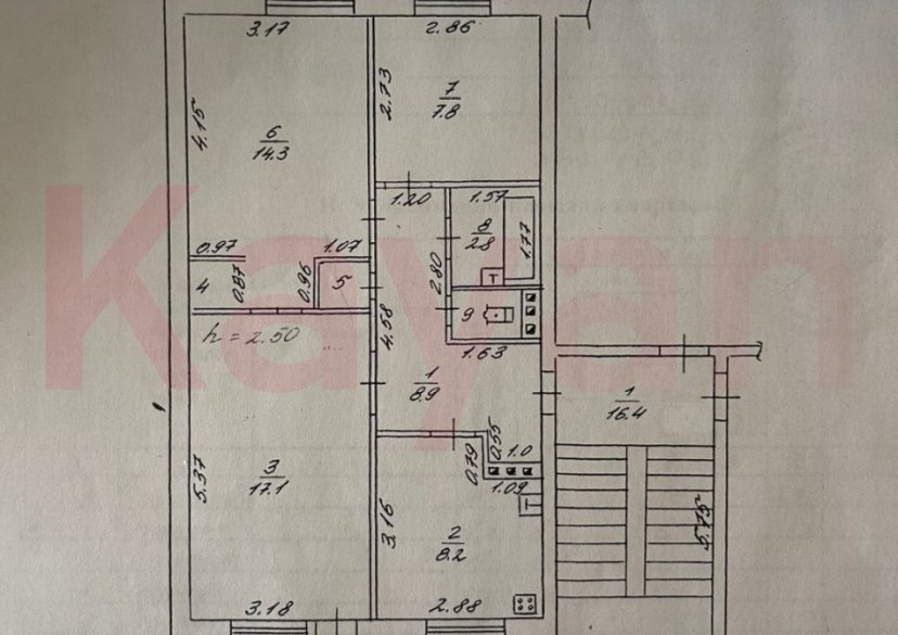 Продажа 3-комн. квартиры, 62 кв.м фото 15