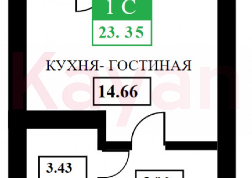 Продажа студии, 25 кв.м фото 8