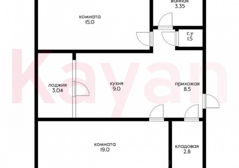 Продажа 2-комн. квартиры, 62 кв.м фото 24