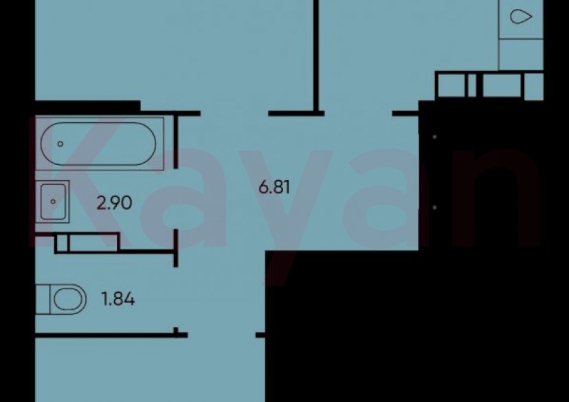 Продажа 2-комн. квартиры, 56.85 кв.м фото 6