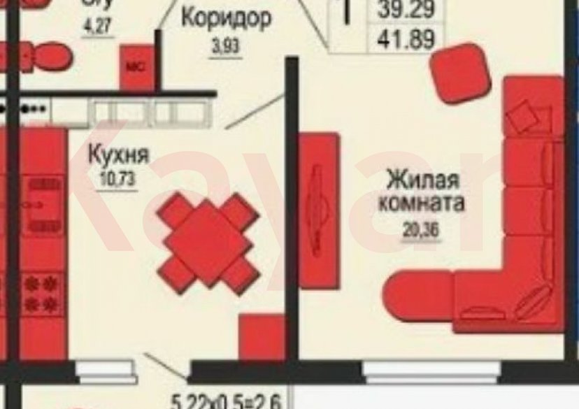 Продажа 1-комн. квартиры, 42 кв.м фото 6