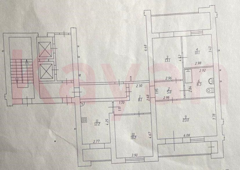 Продажа 4-комн. квартиры, 98.8 кв.м фото 9