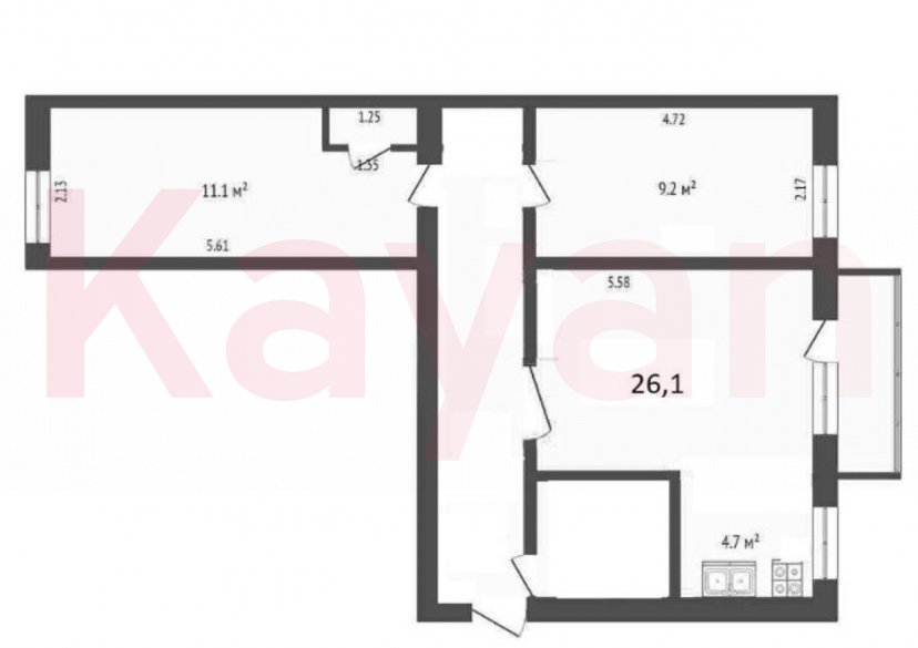 Продажа 2-комн. квартиры, 50.4 кв.м фото 7