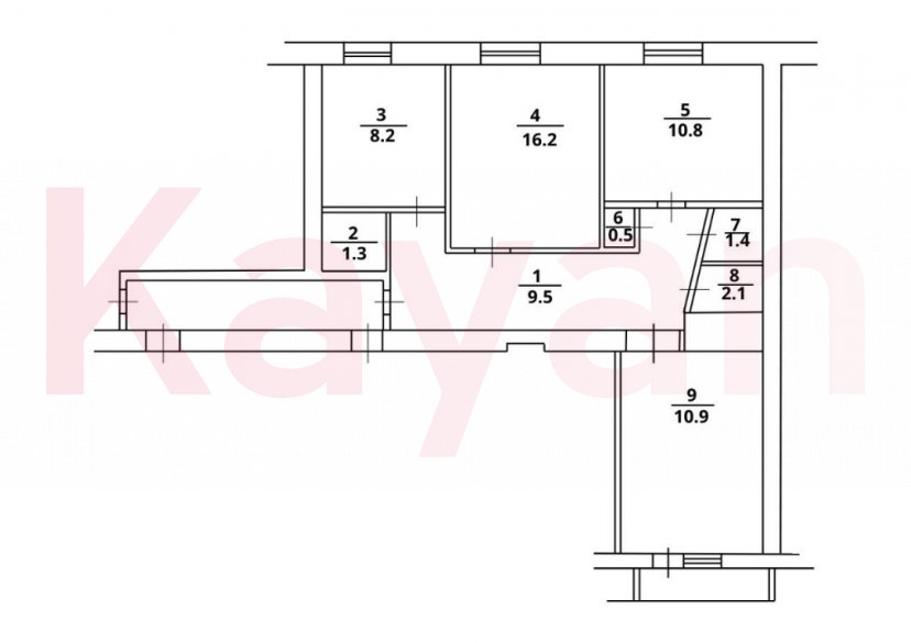 Продажа 2-комн. квартиры, 77.8 кв.м фото 13