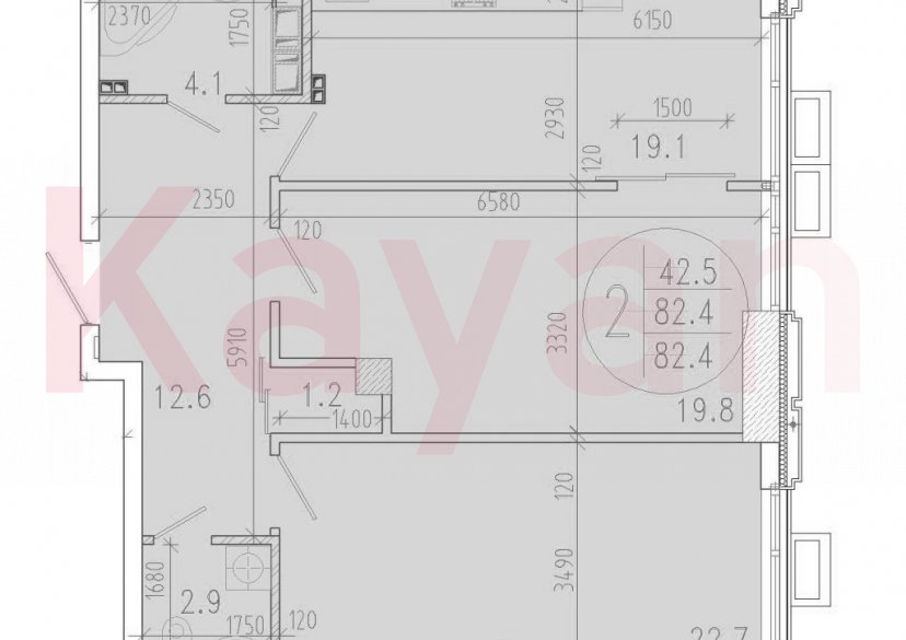 Продажа 2-комн. квартиры, 82.4 кв.м фото 0