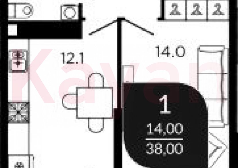 Продажа 1-комн. квартиры, 36.7 кв.м фото 0