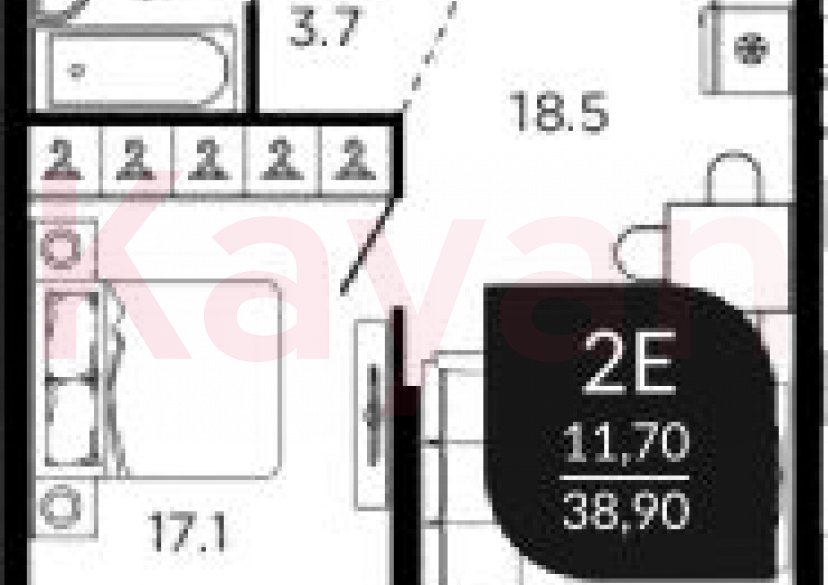 Продажа 2-комн. квартиры, 37.6 кв.м фото 0