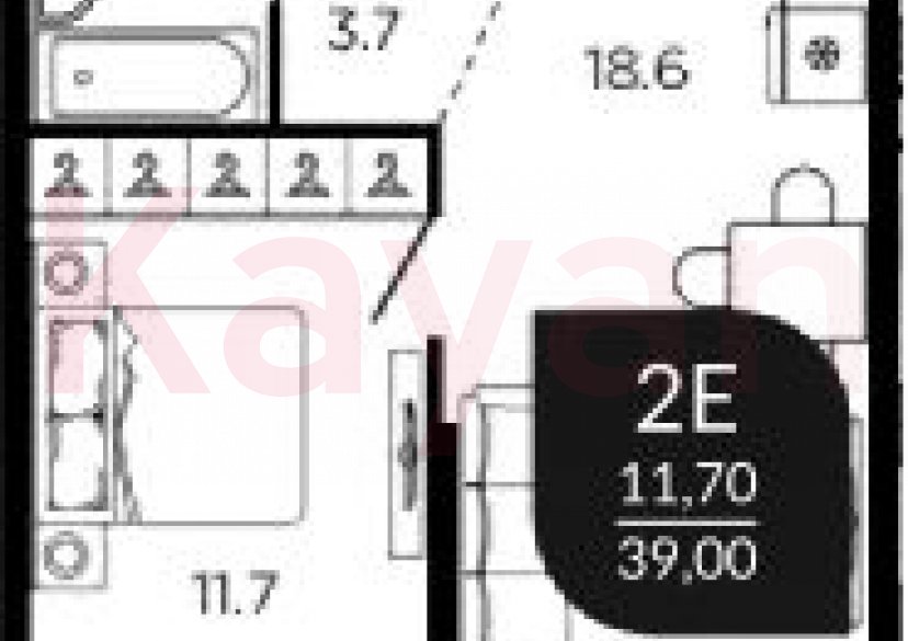 Продажа 2-комн. квартиры, 37.7 кв.м фото 0