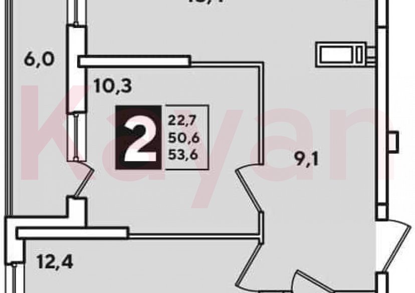 Продажа 3-комн. квартиры, 50.6 кв.м фото 0