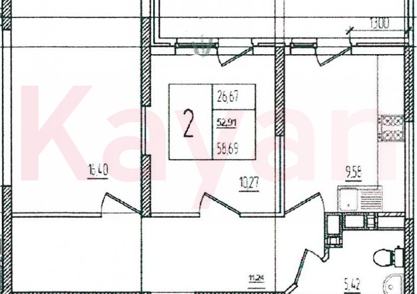 Продажа 2-комн. квартиры, 52.91 кв.м фото 0