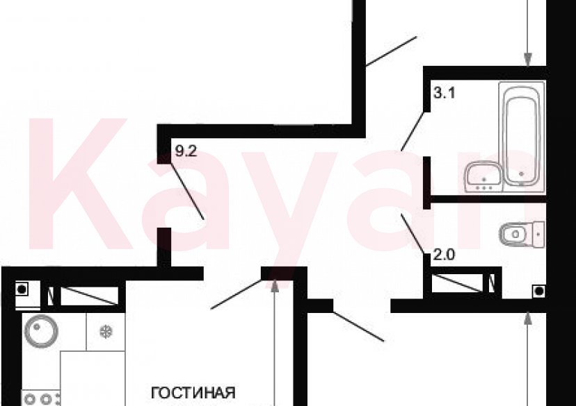 Продажа 3-комн. квартиры, 61.5 кв.м фото 0