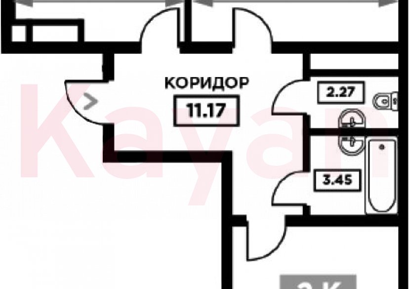 Продажа 2-комн. квартиры, 66.38 кв.м фото 0