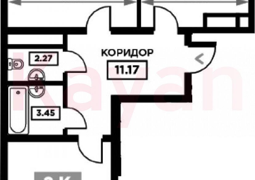 Продажа 2-комн. квартиры, 66.38 кв.м фото 0