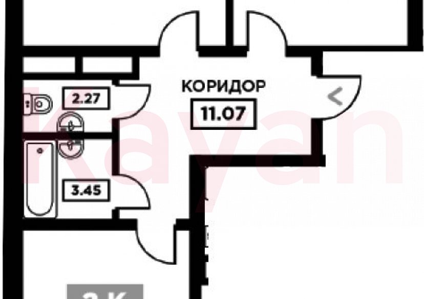 Продажа 2-комн. квартиры, 66.27 кв.м фото 0