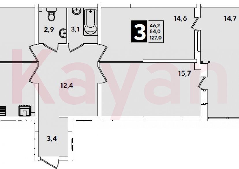 Продажа 4-комн. квартиры, 84 кв.м фото 0