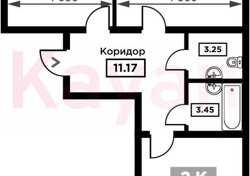 Продажа 2-комн. квартиры, 68.01 кв.м фото 0