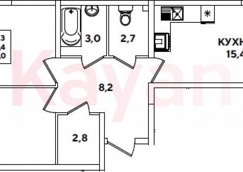 Продажа 3-комн. квартиры, 58.4 кв.м фото 0