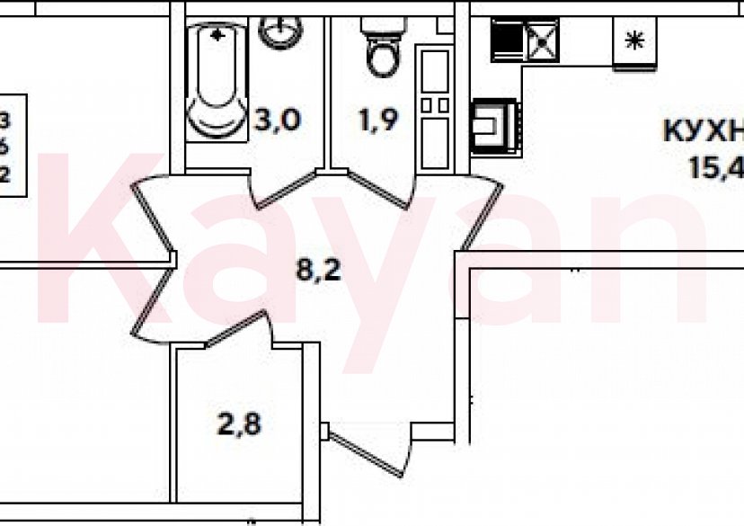 Продажа 3-комн. квартиры, 57.6 кв.м фото 0