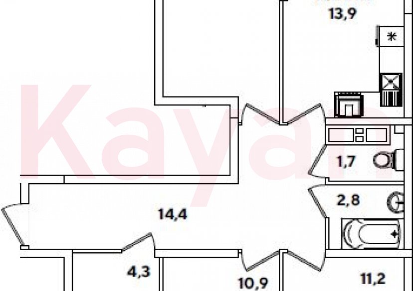 Продажа 3-комн. квартиры, 71.8 кв.м фото 0