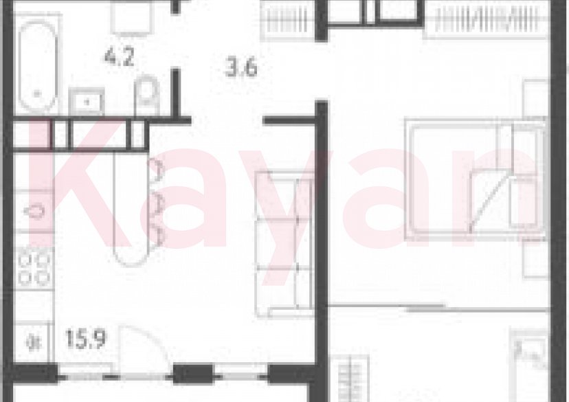 Продажа 2-комн. квартиры, 45.9 кв.м фото 0