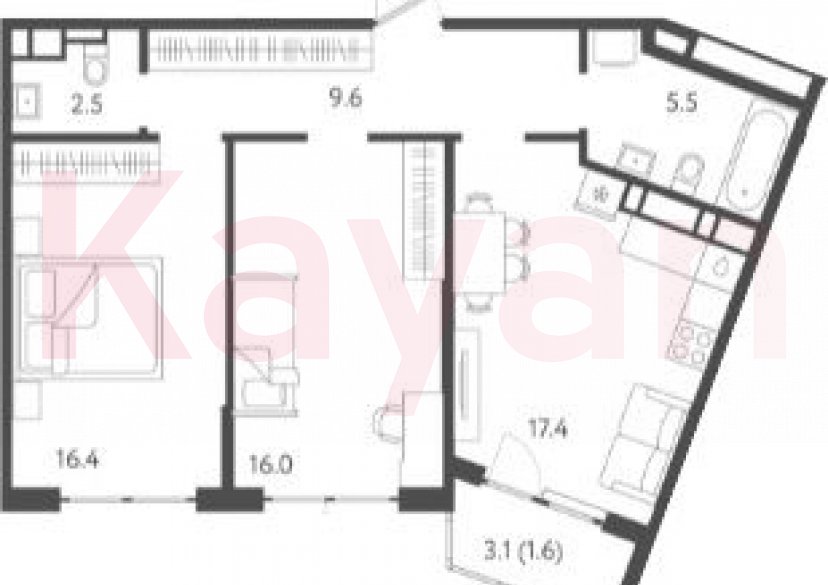 Продажа 3-комн. квартиры, 67.4 кв.м фото 0