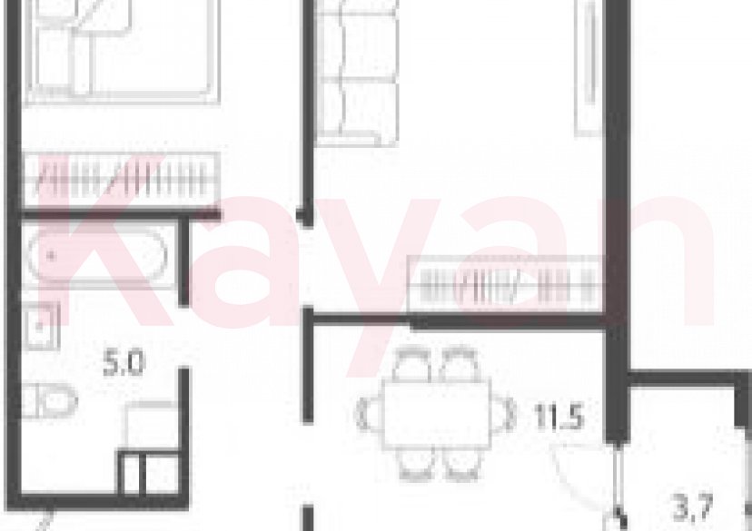 Продажа 2-комн. квартиры, 53.7 кв.м фото 0