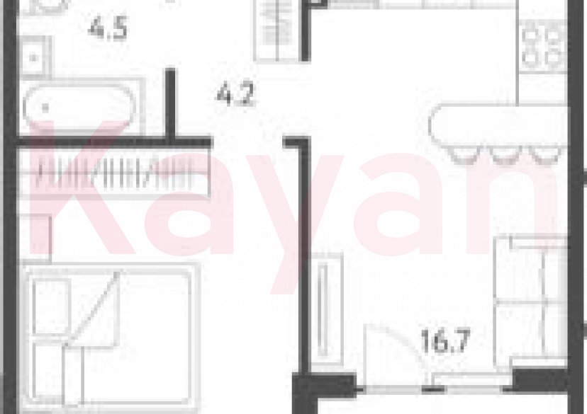 Продажа 2-комн. квартиры, 39.3 кв.м фото 0