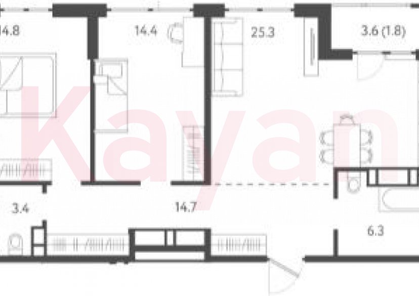 Продажа 3-комн. квартиры, 78.9 кв.м фото 0