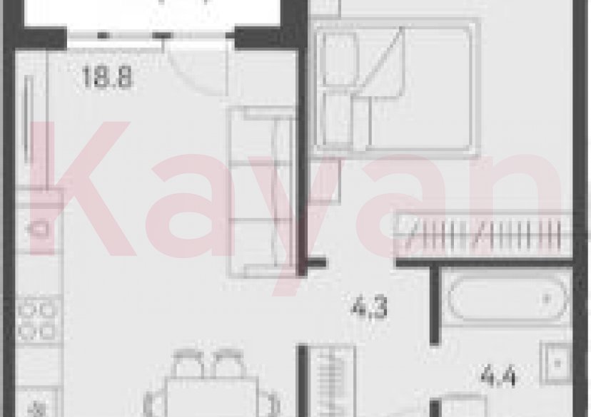 Продажа 2-комн. квартиры, 41.5 кв.м фото 0