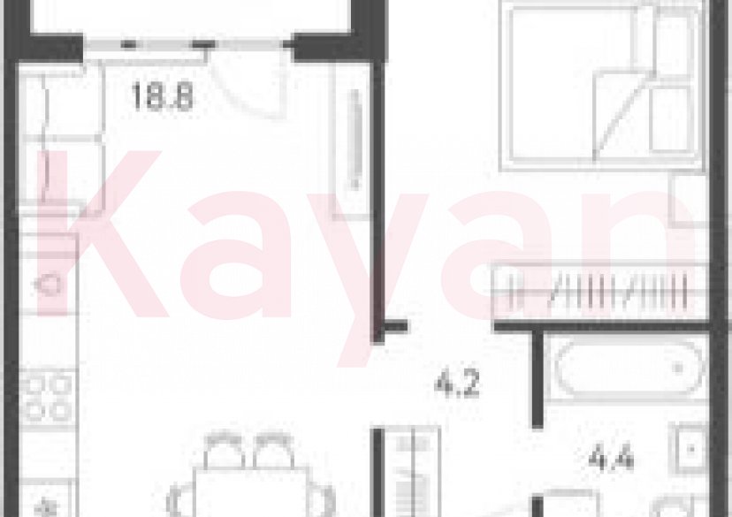 Продажа 2-комн. квартиры, 41.5 кв.м фото 0