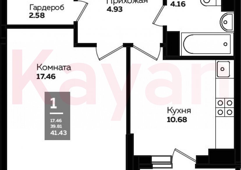 Продажа 1-комн. квартиры, 38.28 кв.м фото 0