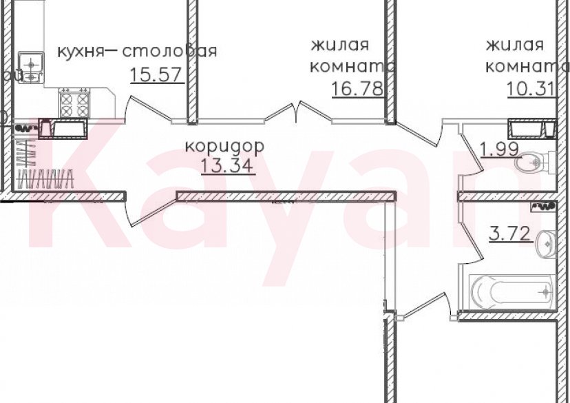 Продажа 4-комн. квартиры, 74.33 кв.м фото 0