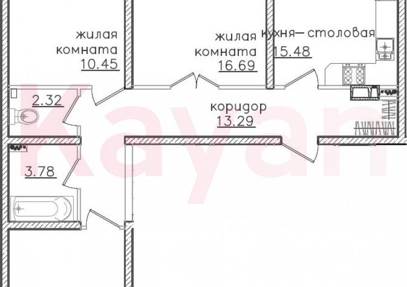 Продажа 4-комн. квартиры, 74.77 кв.м фото 0