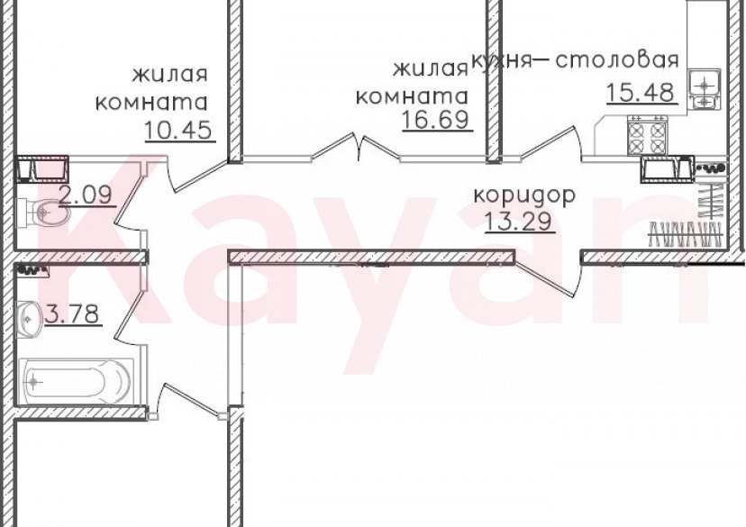 Продажа 4-комн. квартиры, 74.54 кв.м фото 0