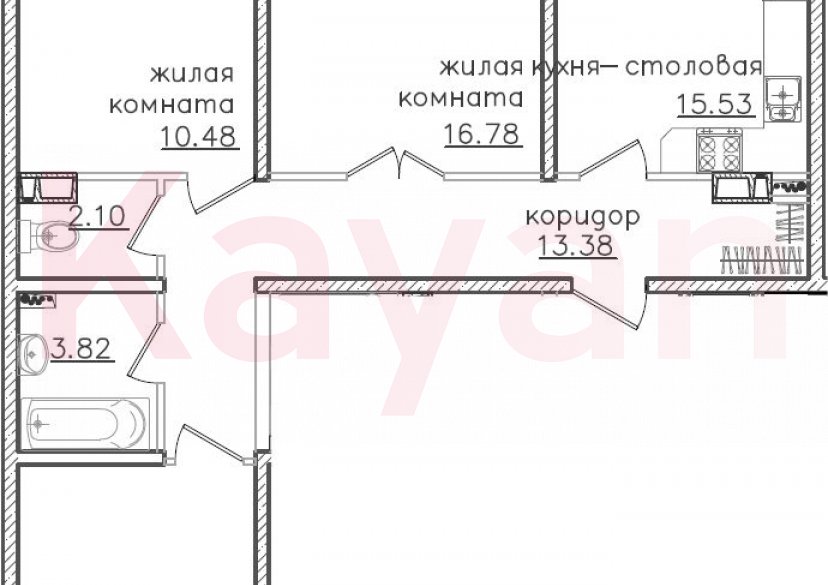 Продажа 4-комн. квартиры, 74.92 кв.м фото 0