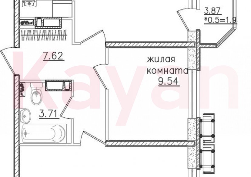 Продажа 3-комн. квартиры, 59.46 кв.м фото 0