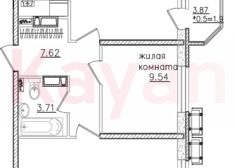 Продажа 3-комн. квартиры, 59.46 кв.м фото 0