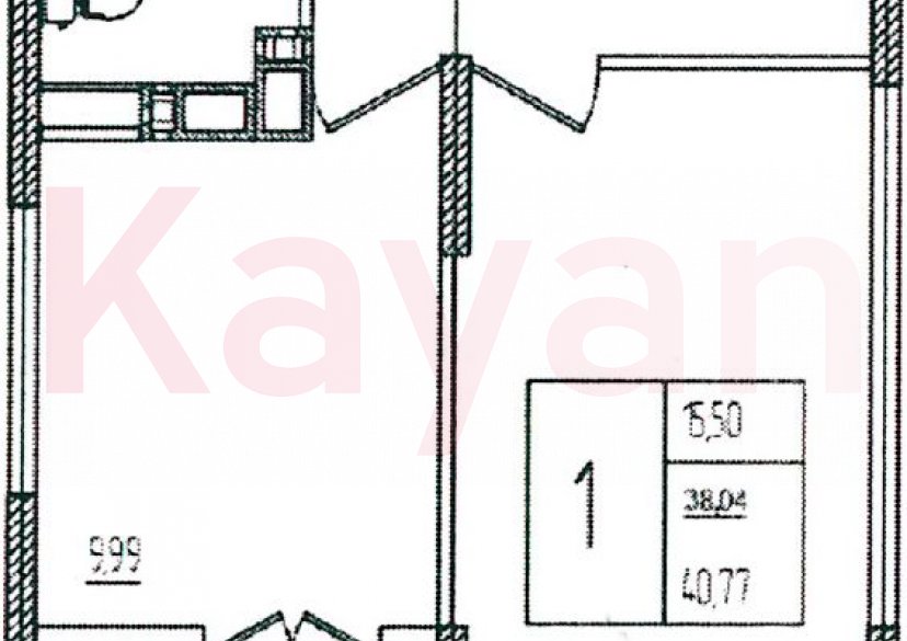 Продажа 1-комн. квартиры, 38.04 кв.м фото 0