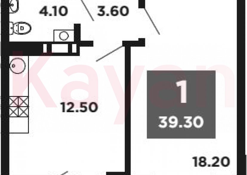 Продажа 1-комн. квартиры, 38.4 кв.м фото 0