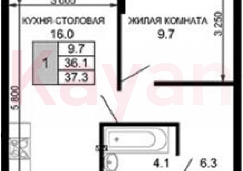 Продажа 1-комн. квартиры, 36.1 кв.м фото 0