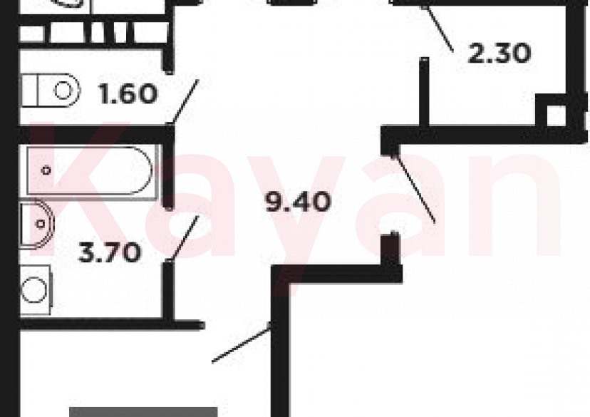 Продажа 2-комн. квартиры, 58.1 кв.м фото 0