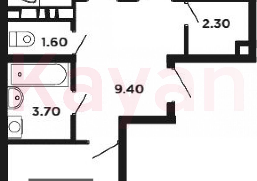 Продажа 2-комн. квартиры, 58.1 кв.м фото 0