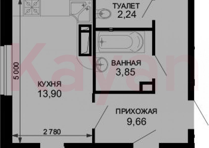 Продажа 2-комн. квартиры, 61.36 кв.м фото 0